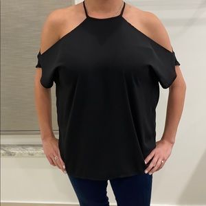 Express Black Flowy Blouse